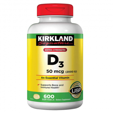 Kirkland Signature Vitamin D3 2000 IU 600 viên