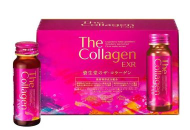 Đồ uống không cồn Shiseido The Collagen EXR - Hộp 10 chai x 50ml - Nhật Bản